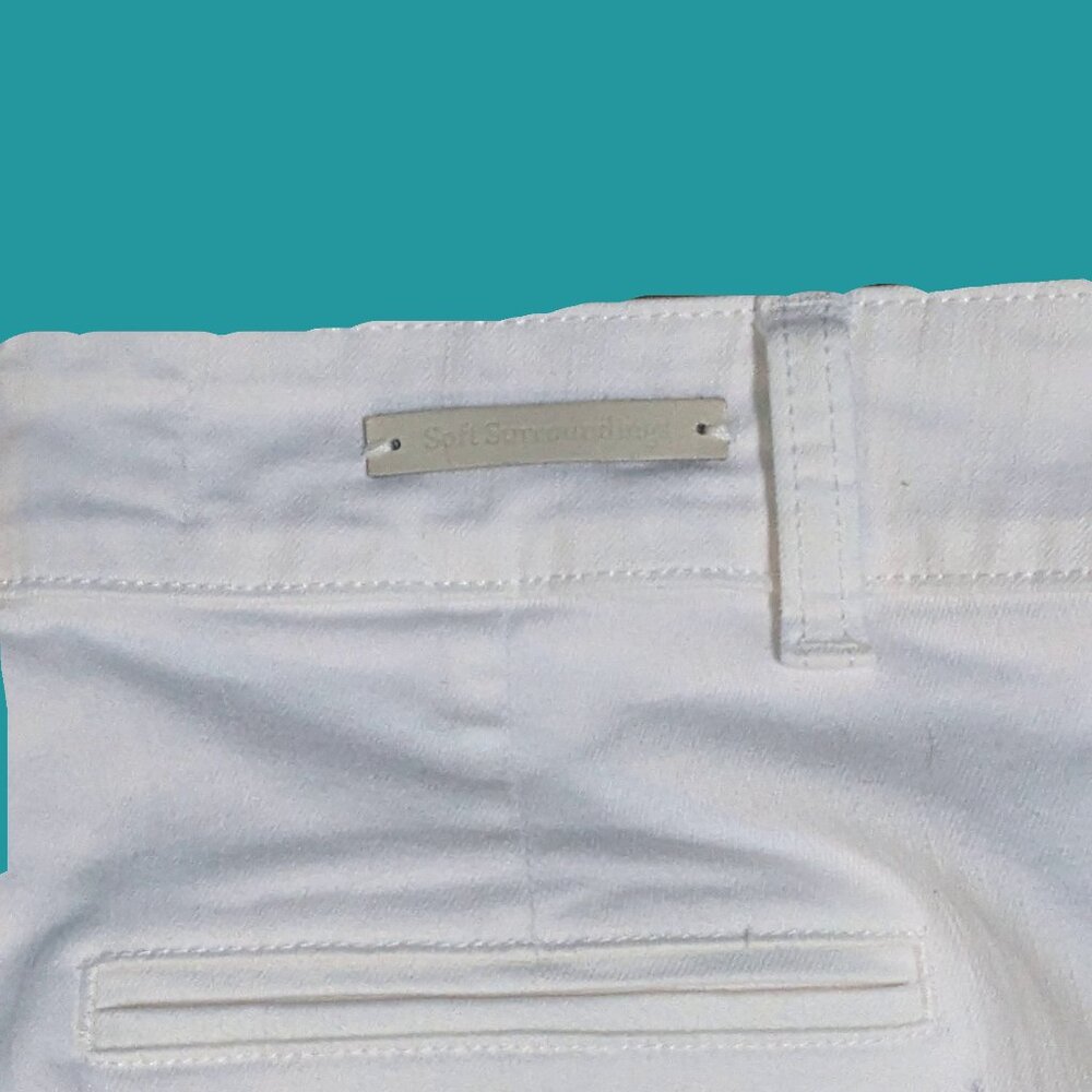 Soft Surroundings White Denim Jeans Size 14 Preowned - Picture 4 of 4